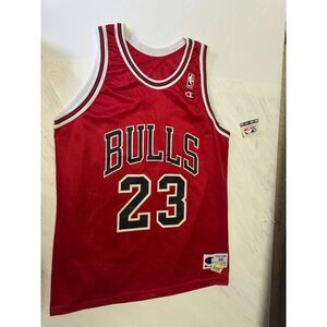 Chicago Bulls Michael Jordan #23 Champion Jersey 90s NBA New With Tags Size 44
